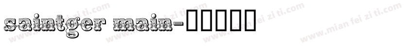 saintger main字体转换